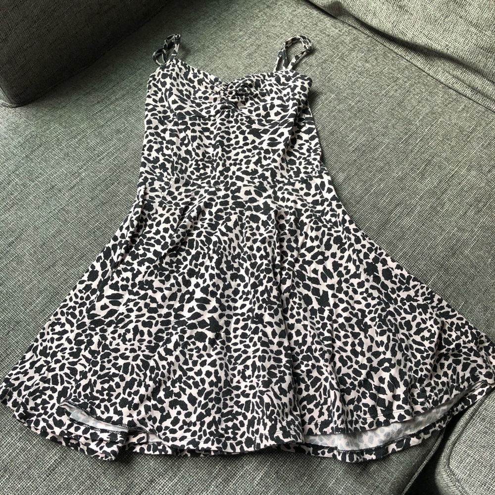 Urban Outfitters leopard print skater dress